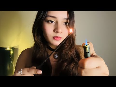 (Reiki ASMR) Intense Negative Energy Plucking🧿🍀 (Fire sounds, plucking and pulling, Hand movements) 