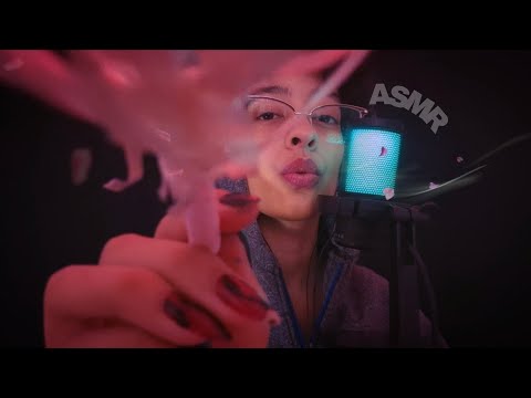 ASMR | TOQUES SUAVES COM SONS DE VENTO NO MICROFONE 🌬