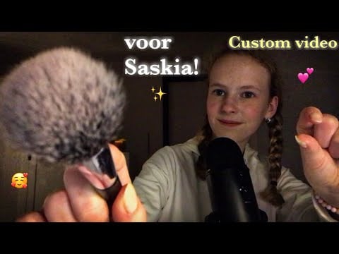 ASMR~voor Saskia! // Face brushing, positieve affirmaties..& more🧚🏻‍♀️🫶🏻✨