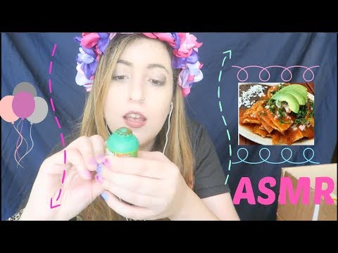 ☆ Probando Chilaquiles, PelónPeloRico y Dulces Mexicanos ASMR☆