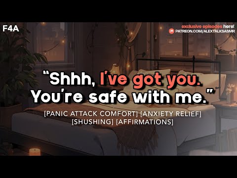 F4A ᥫ᭡ Panic and anxiety comfort from your sweet girlfriend ᥫ᭡ [soft spoken] [reassurance] ASMR RP