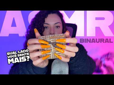 ASMR Binaural para Dormir 😴 Qual lado te relaxa mais?