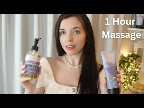 Oil & Lotion Full Body Massage & Slow Haircut (ASMR) Personal Attention ...