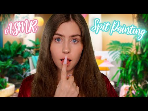 ASMR Spit Painting Salon | LOTS OF MOUTH SOUNDS