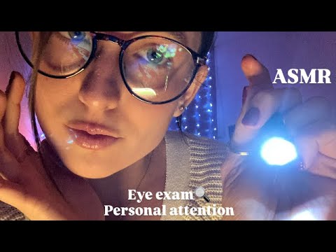 ASMR | Eye doctor examines your sight🔍(soft spoken, personal attention, inaudible)