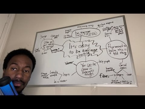 ASMR Whiteboard Lecture: It’s Okay To Be AVERAGE LOOKING