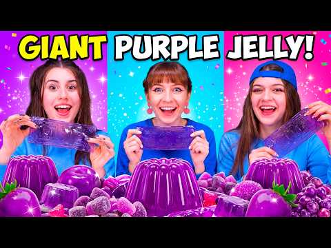 ASMR Purple Giant Jelly, Candy Race | Best Food Challenges Compilation
