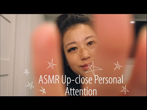 ASMR Up-Close Personal Attention Hand Movements (Anxiety Relief + Layered Sounds)