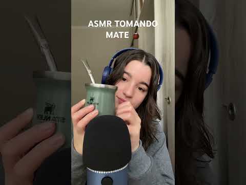 ASMR TOMANDO MATE #asmr #mate #susurros #asmrmouthsounds