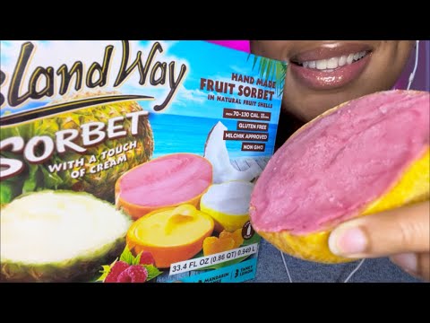 ASMR | Island Way Sorbet 🍊🥥🍍🫐 Part 4