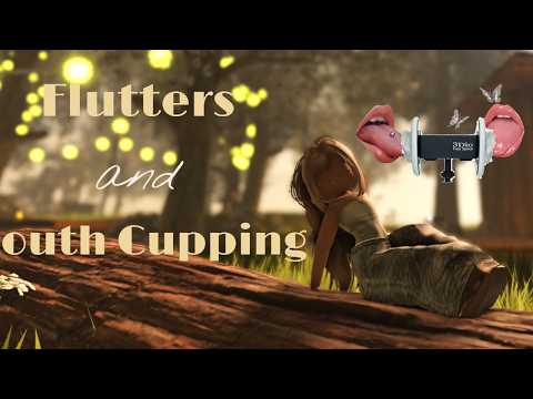 Flutters & Mouth Cupping 🌿✨ | Ultra Tingly 3Dio ASMR for Sleep