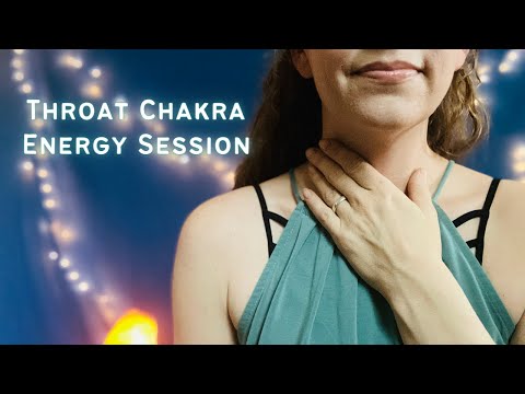 ASMR Throat Chakra Balancing - Smoke Cleanse, Crystal Tapping, Plucking, Tinkling Bells, Mantras