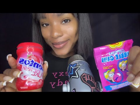 {ASMR} Gum Chewing ~ Review on Bubble Blowing (which of the gums is your best?)