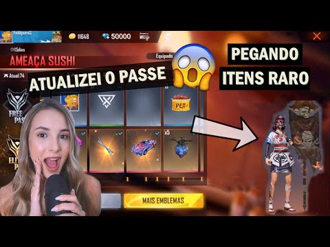 ASMR FREE FIRE 🔥 COLOQUEI MUITOS DIAMANTES E SAI COMPRANDO TUDOO!!