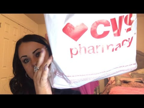 ASMR CVS Haul Pt. 1 (whispered ramble & fast tapping)