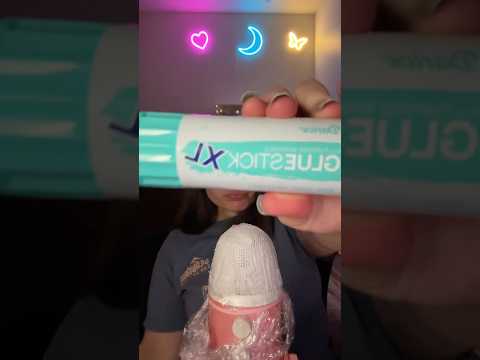 ASMR 2 Mins of Glue On The Mic 🎤#triggersforsleep #asmrtriggers #asmrwhisper