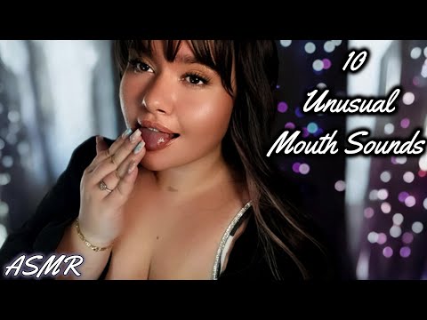 10 UNUSUAL Mouth Sounds * ˵•́ ω •̀˵ * ASMR | Body Tapping, Whispers