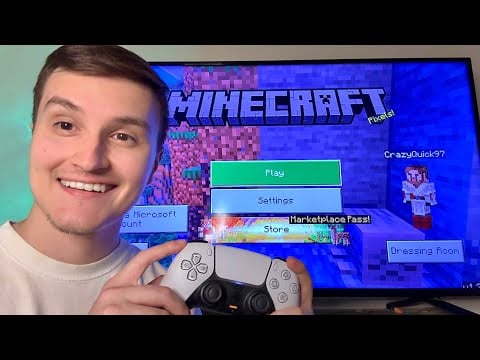 ASMR | Let’s Play Minecraft 🎮 (gum chewing + controller sounds)
