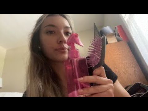 curling my hair + chat 💕