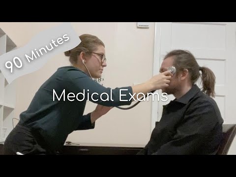 90 Minute Medical Exam Compilation - Real Person ASMR [No Middle ads]