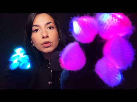 ASMR LED Light Gloves 🔆 Hypnotic Fast Hand Movements (Tktk, Plucking, Echo)