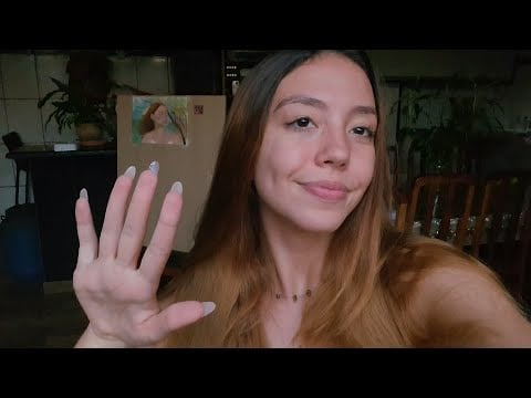 ASMR - caseirinho tapping na câmera com sons de boca, e conversas aleatórias (caótico kkk)