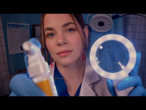 ASMR External Ear Exam & Internal Ear Cleaning | Medical Roleplay