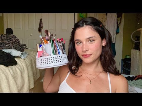 ASMR Doing My Make Up Fast (Until..) | LoFi Soft Spoken Rambles, Personal Attention, Mouth Sounds,..