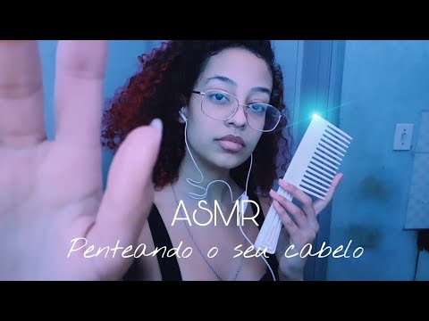 ASMR | POSSO PENTEAR SEU CABELO? (com música relaxante no fundo)