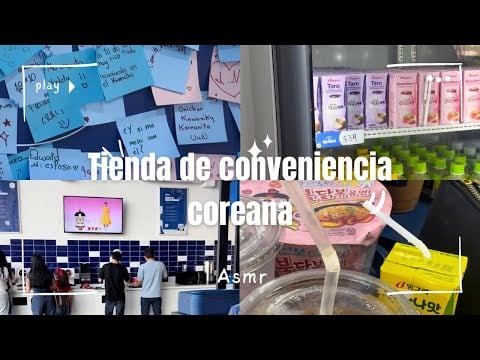 Asmr- Fui a una tienda de conveniencia coreana en Mazatlán 