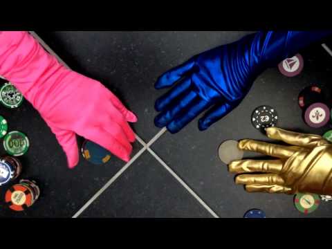 Satin Gloves Quartet💗 TAPPING ♣♠♦ POKER CHIPS [[ASMR]]