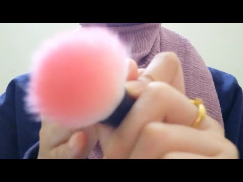 ASMR | 30 Seconds face-brushing you to sleep (Layered sound & no talking)