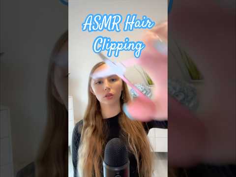 ASMR Hair Clipping 💇‍♀️ #asmrvideos #asmrsound #shorts #tinglesasmr #asmr