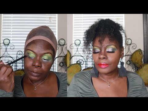 Shimmer Olive Glam ASMR Makeup Tutorial