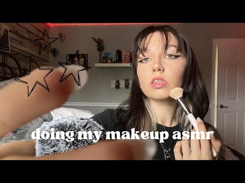 ASMR | grwm doing my makeup 💄🎙️ (rambles + tapping)