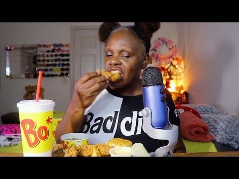 I had My Surgery | Trying Bojangles Fried Chicken Tenders Dirty Rice Bo Sauce ASMR Eating Sounds