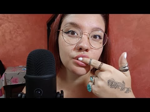 SPIT PAINTING & EXTRA MOUTH SOUNDS 😴💜💦 | ASMR ITA