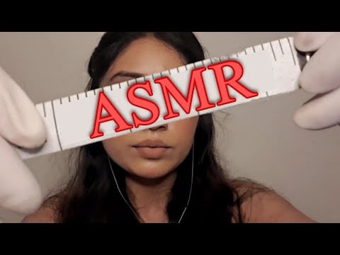 ASMR | Measuring Your Face With Gloved Hands |  Hand movements | Personal attention | THE VJ ASMR