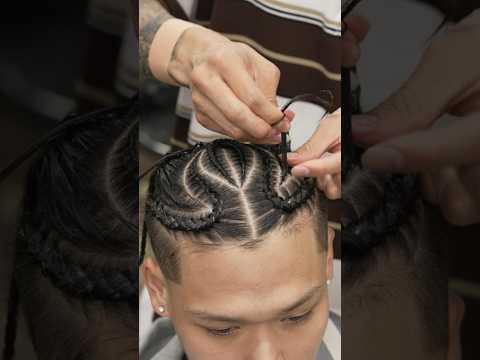 💈(ASMR) Sharp Cornrow Braids by Tokyo’s Coolest Barber