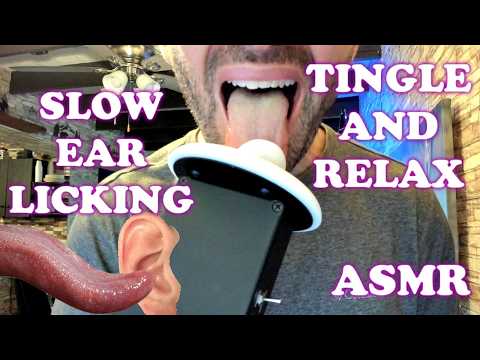 ASMR Slow Ear Licking for Intense Tingles (With Soft Whispers)