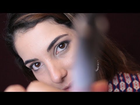 ASMR: CAMERA BRUSHING, TOUCHING + MOUTH SOUNDS