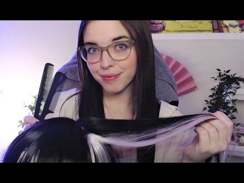 ASMR at Home Hair Salon  | Hair brushing, Scalp Massage, Hair extensions 🎀✨