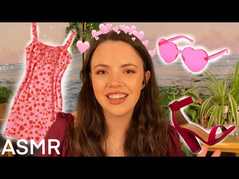 ASMR Valentines Day Makeover RP - Makeup, Hair, Clothing ♡  (whispered)