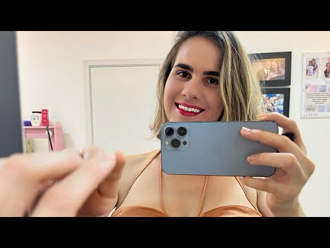 ASMR CASEIRO-TAPPING NA TELA E NO ESPELHO