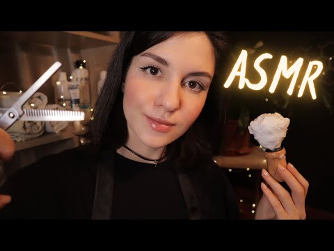 АСМР Бритье и стрижка ✂ Тихий голос / ASMR Haircut & Shave