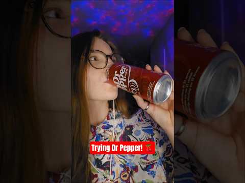 Mystery Snack... Dr Pepper! 🍒 #asmr #asmrsounds #drpepper #triggersforsleep