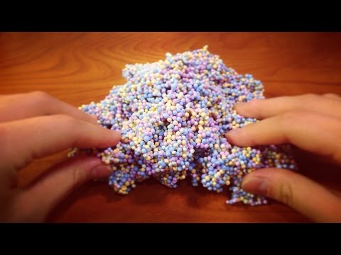 ASMR | Sculpting Toy - Floam / Sticky Foam (sticky finger sounds) | 600" Tingles #12