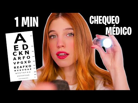 ASMR EXAMEN DE NERVIOS CRANEALES EN 1 MINUTO 💉 ROLEPLAY EN ESPAÑOL 🩺