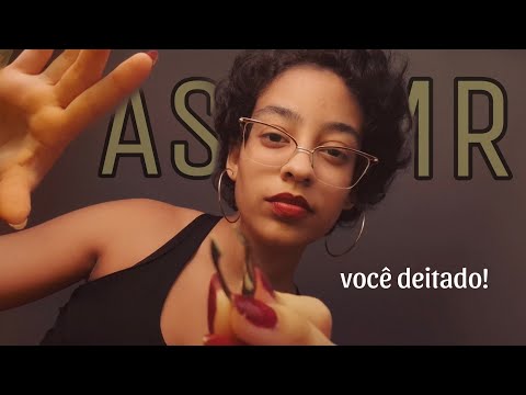 ASMR | FAZENDO SUA SOBRANCELHA COM VOCÊ DEITADO 😴