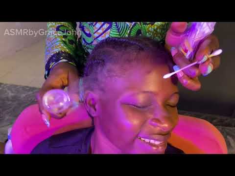 ASMR EAR SCRATCHING, EAR CLEANING AND PICKING MASSAGE ROLE PLAY FOR SLEEP VERY SATISFYING